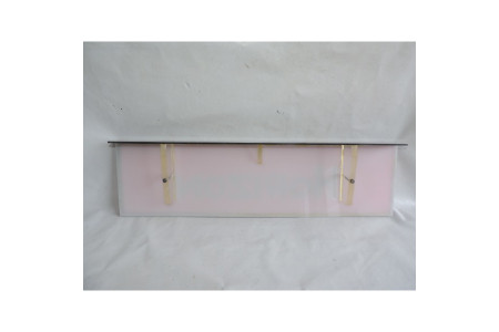 Red decorative plate "Horizon"