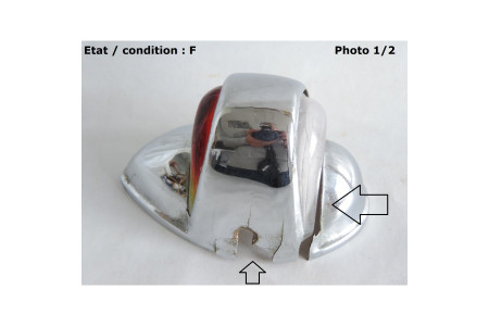 Right indicator sidelight lens HUSSEX R53 chromed
