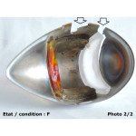 Right indicator sidelight lens HUSSEX R53 chromed