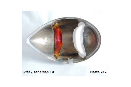 Cabochon feu clignotant latéral gauche HUSSEX R53 chromé