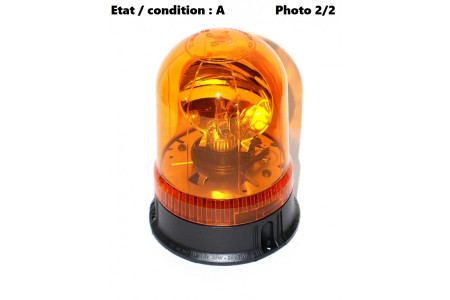 Feu gyrophare orange complet AJBA GF10
