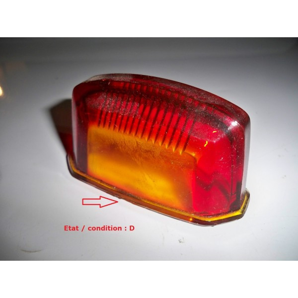 Cabochon feu arrière rouge + éclairage plaque immatriculation HARPON