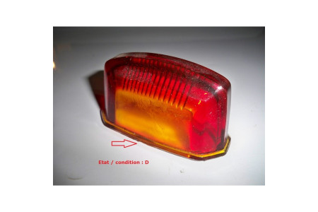 Cabochon feu arrière rouge + éclairage plaque immatriculation HARPON