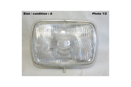 Headlight European Code SEIMA 19010 (rectangular)