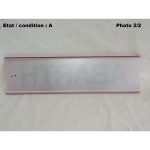 Red decorative plate "Abarth"