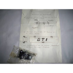 Red decorative plate "Abarth"