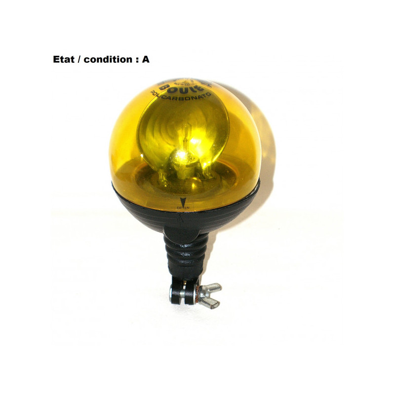 Complete orange rotating beacon 12V on pole SEV MARCHAL 64663012