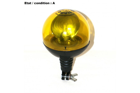 Complete orange rotating beacon 12V on pole SEV MARCHAL 64663012