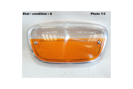 PEUGEOT 404 (70-75) - Front light indicator lens SEIMA 433 (chromed)