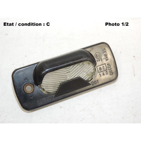 Cabochon feu plaque immatriculation SEIMA 40390