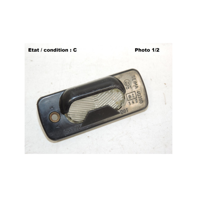 Cabochon feu plaque immatriculation SEIMA 40390