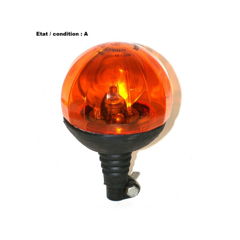 Feu gyrophare orange Boule Cristal SIRENA 12050