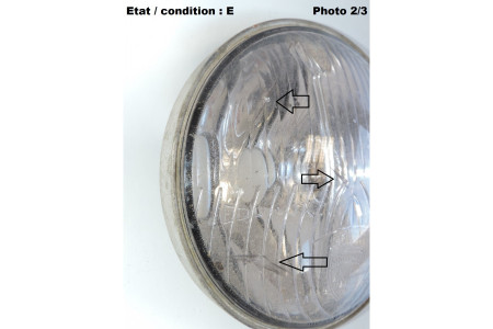 Glass for headlight MARCHAL Equilux ABTP 435