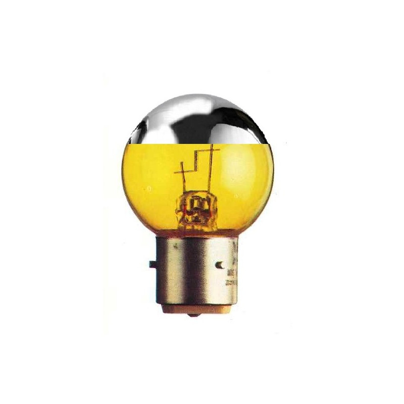 BA21s - Lampe 12V 45W jaune Argenture