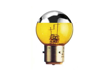 BA21s - Lampe 12V 45W jaune Argenture