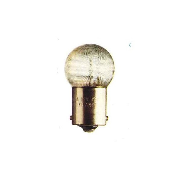 BA15s - Lampe 12V  7W 35mm (verre granité)