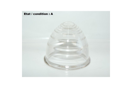 SCINTEX R6 1838/ 1 - Cabochon feu ogival incolore (bord lisse)
