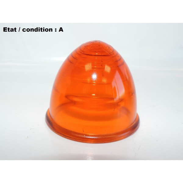 SCINTEX R6 1838/14 - Ogival light lens (amber, smooth side)