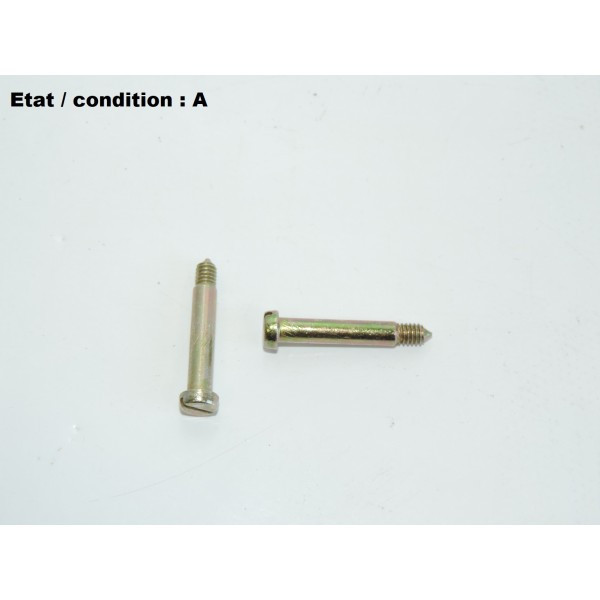 Pair of galvanized steel-bichromate screws 28mm