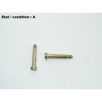 Pair of galvanized steel-bichromate screws 28mm