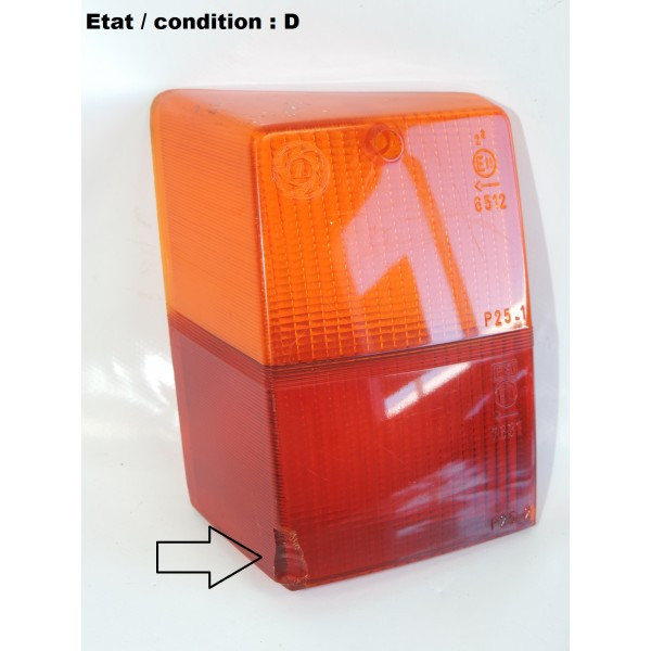 Cabochon feu arrière gauche LEYLAND 6512-7631