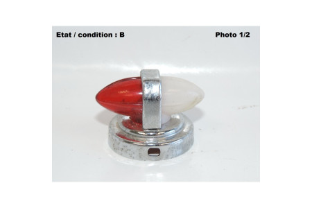 Cabochon feu gabarit blanc rouge BV 3372