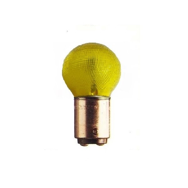 BA15d - Lampe 6V 1A jaune (granité)