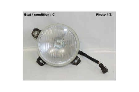 Left halogen main beam headlight H3 HELLA 303-131040