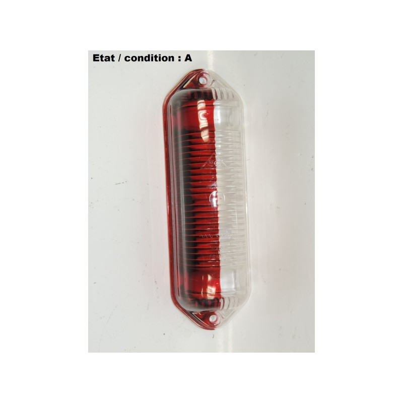 Cabochon feu gabarit rouge/cristal SC K22640