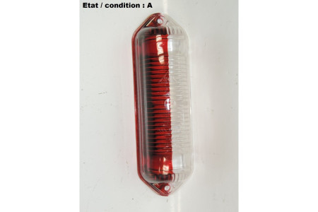 Cabochon feu gabarit rouge/cristal SC K22640