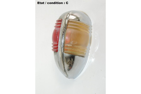 Right sidelight lens Fanal MARCHAL 7654D (plastic, chromed)