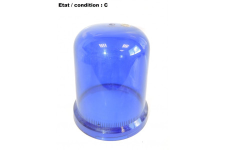 Cabochon feu gyrophare bleu HELLA