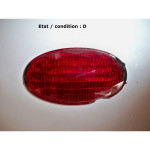 Cabochon feu à facettes rouge (verre)