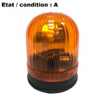 Complete orange rotating beacon 12V AJBA GF90