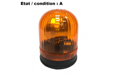 Feu gyrophare orange complet 12V AJBA GF90