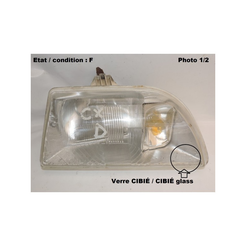 Phare droit double optique H4 SIEM 14830