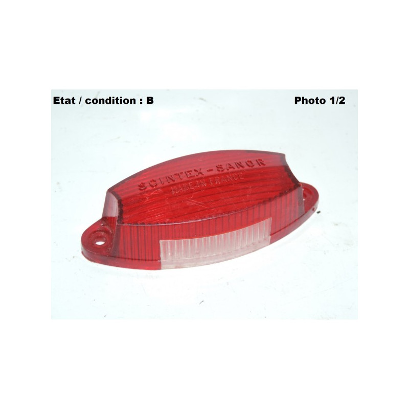Taillight + licence plate light lens SCINTEX SANOR STL PV