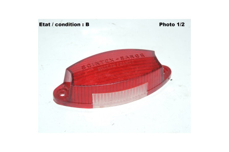 Taillight + licence plate light lens SCINTEX SANOR STL PV