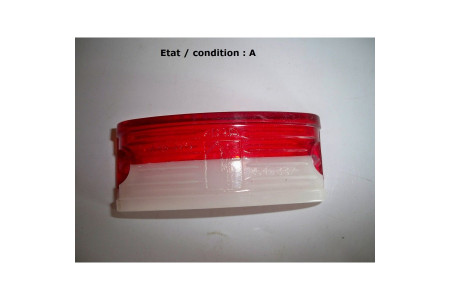 ARA 237 - Cabochon feu gabarit blanc/rouge
