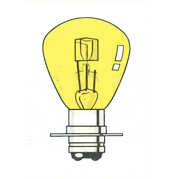 S15d - Lampe 6V 25/25W (50B) jaune