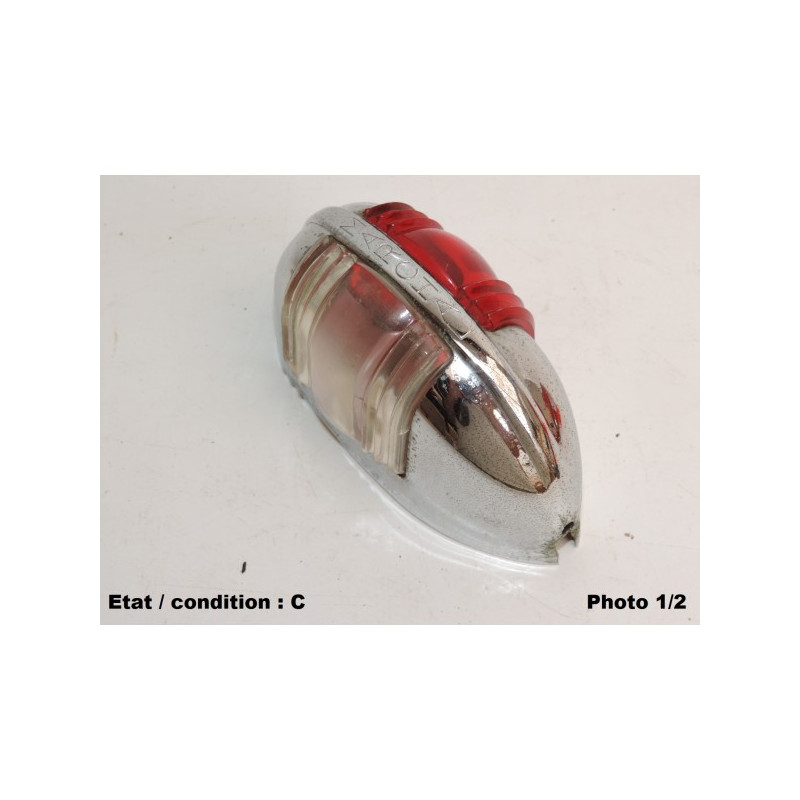 Cabochon feu latéral gauche Fanal MARCHAL 7654G (plastique, chromé)