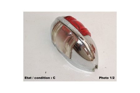 Left sidelight lens Fanal MARCHAL 7654G (plastic, chromed)