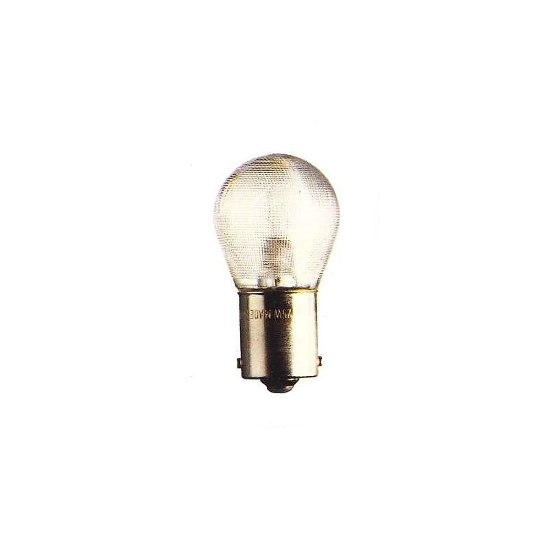BA15s - Lampe 24V 25W (verre granité)