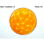 Cabochon feu clignotant à facettes (verre)