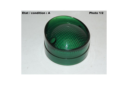 Cabochon feu dépassement vert PK 6740 (à casquette)