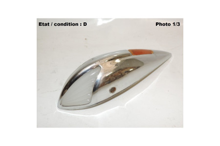Front wing indicator light lens (chromed)