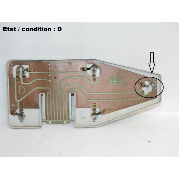 Right taillight bulb holder SEIMA 20850D (with FL)
