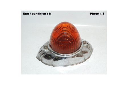 Complete orange indicator light (chromed)