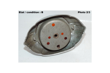 Complete orange indicator light (chromed)