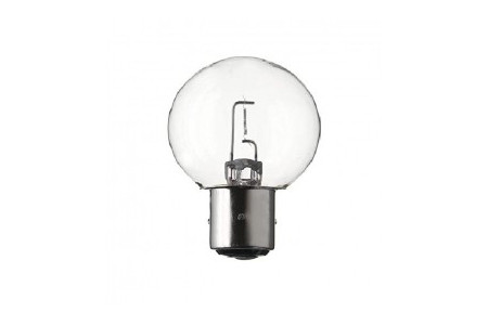BA21s - Lampe 6V 75B incolore grande sphère